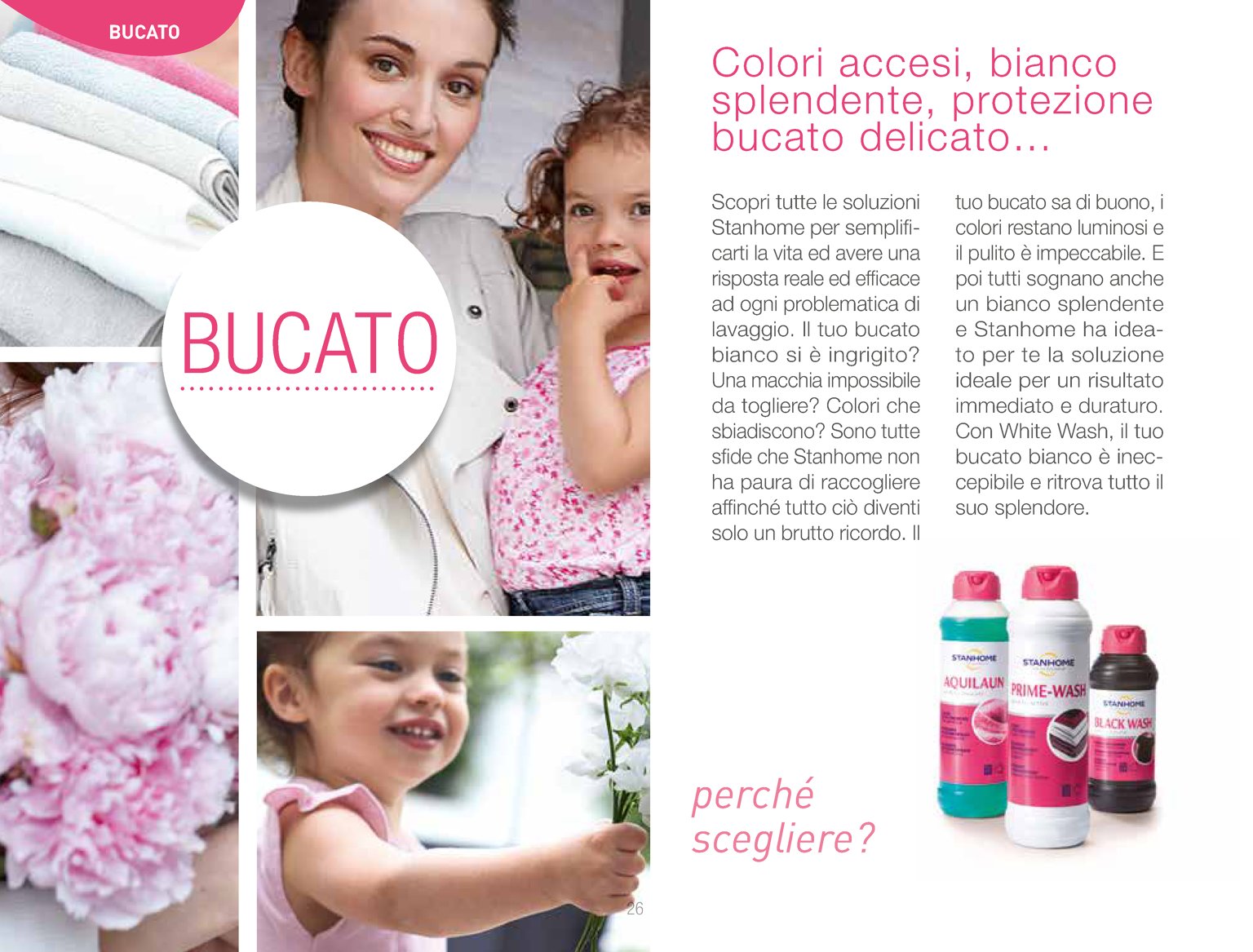 WHITE WASH 750ml sbiancante per bucato STANHOME : : Salute e cura  della persona